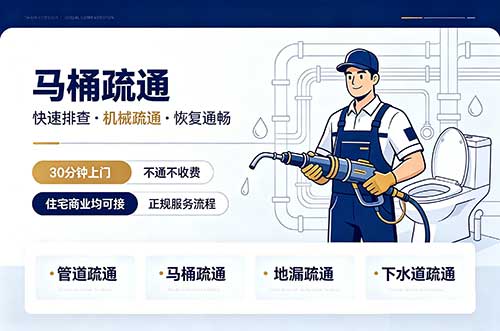 龙海马桶疏通