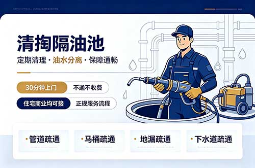 龙海清掏隔油池